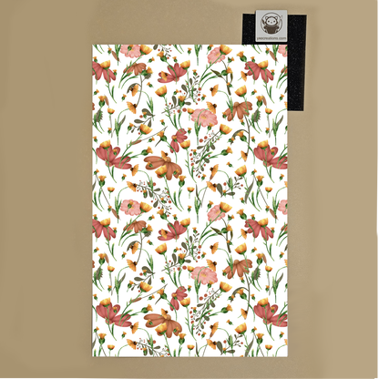 Next Level Sheet - Printed Acrylic and Plywood - Red Wildflowers Garden Preview