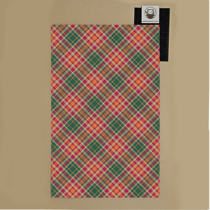 Next Level Sheet - Printed acrylic and Plywood - Red, Green and Orange Plaid - Preview