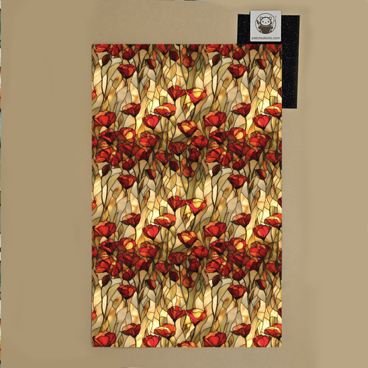 Stained Glass Imitation - Red Poppies - Next Level Sheet