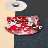 Designer Acrylic - Red and Black Paint Drops