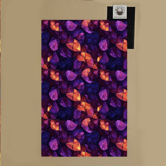Stained Glass Imitation - Red and Purple Petals - Next Level Sheet