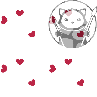 Next Level Sheet - Printed Acrylic and Plywood Sheets - Red and White Hearts - Pattern