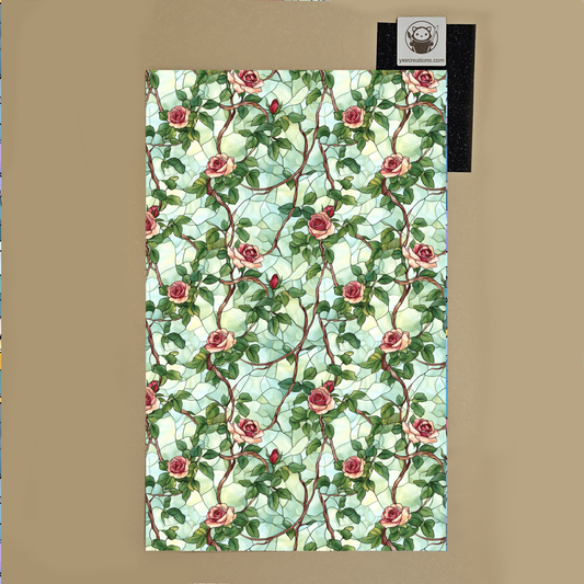 Stained Glass Imitation - Rose Vines - Next Level Sheet