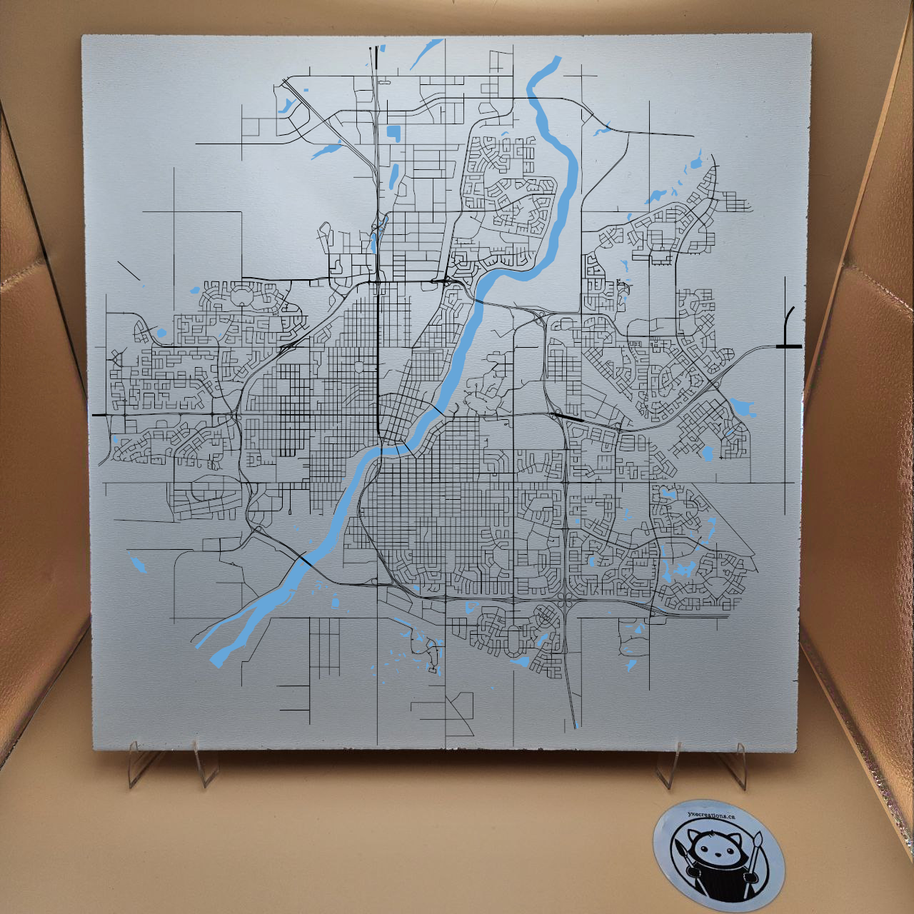 Saskatoon - Vector City Map - SVG File for cutting, engraving, printing and plotting
