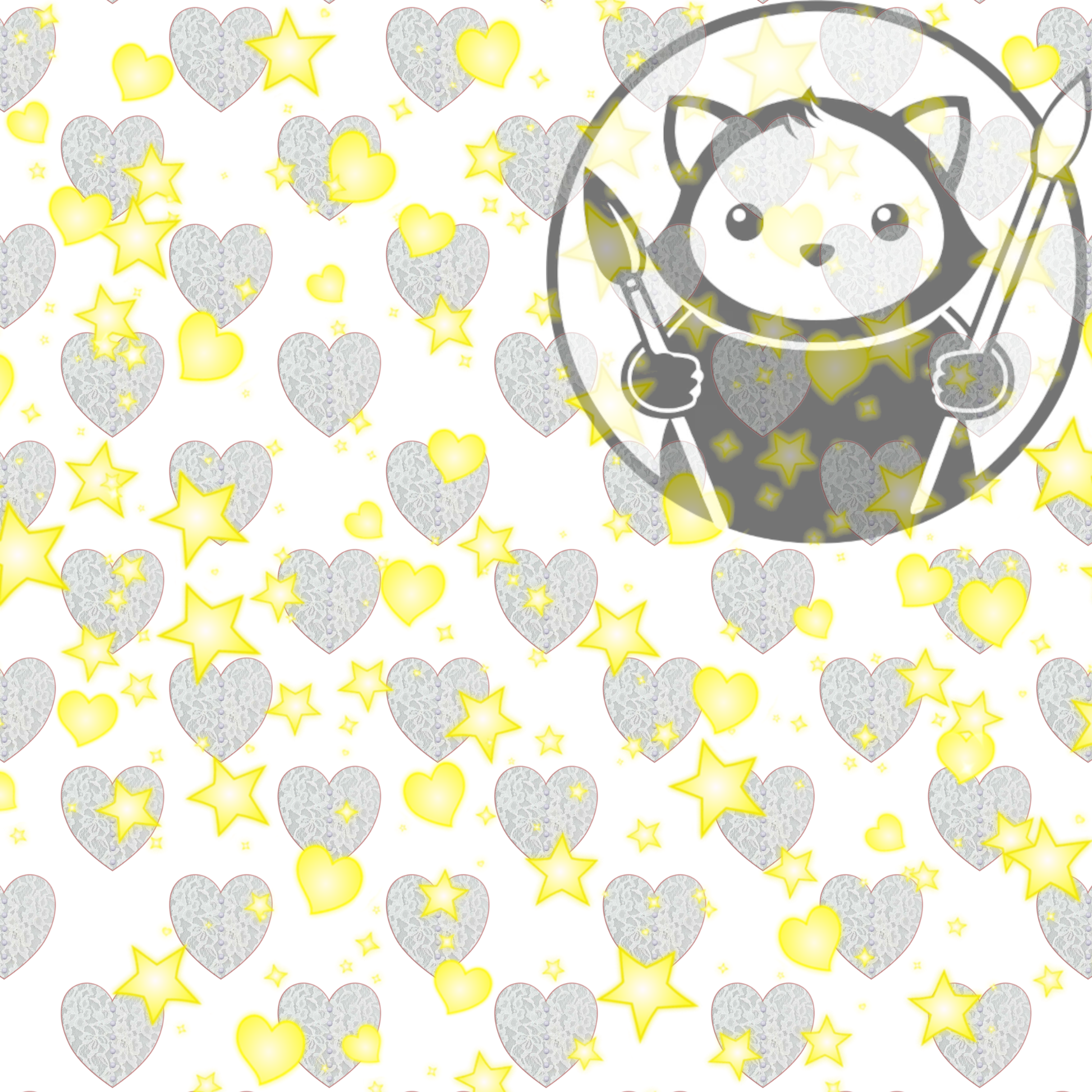 Next Level Sheet - Printed Acryic and Plywood Sheets - Silver Hearts - Pattern