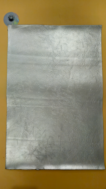 Silver - Engraves Black - Leatherette Sheet – PU Material - Sheet