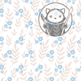 Simple Blue Flowers with Background Stems - Next Level Sheet