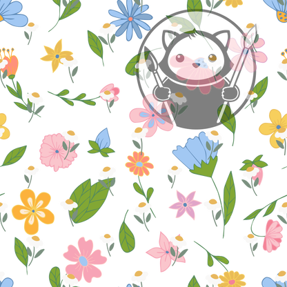 Next Level Sheet - Printed Acrylic and Plywood - Simple Flowers  2 Pattern