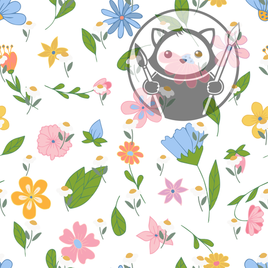 Next Level Sheet - Printed Acrylic and Plywood - Simple Flowers  2 Pattern