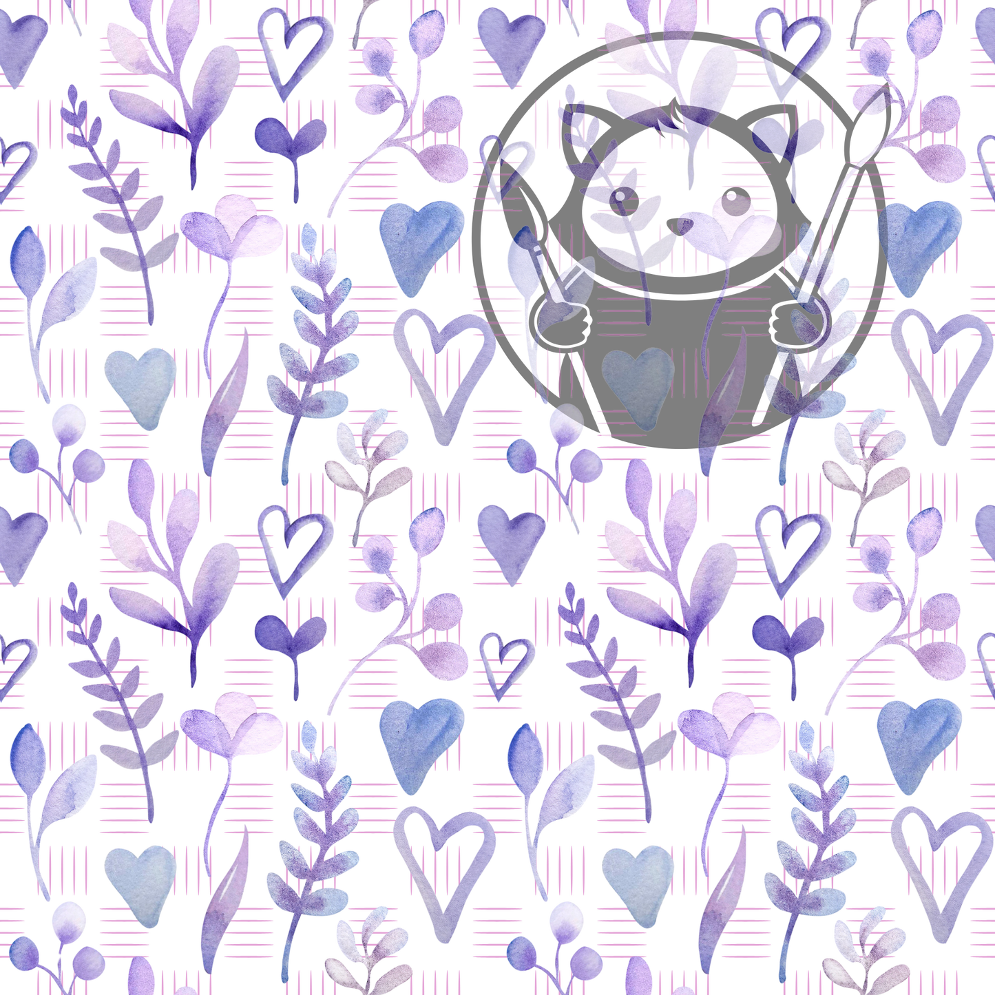 Next Level Sheet - Printed Acrylic and Plywood - Simple Lavender Pattern