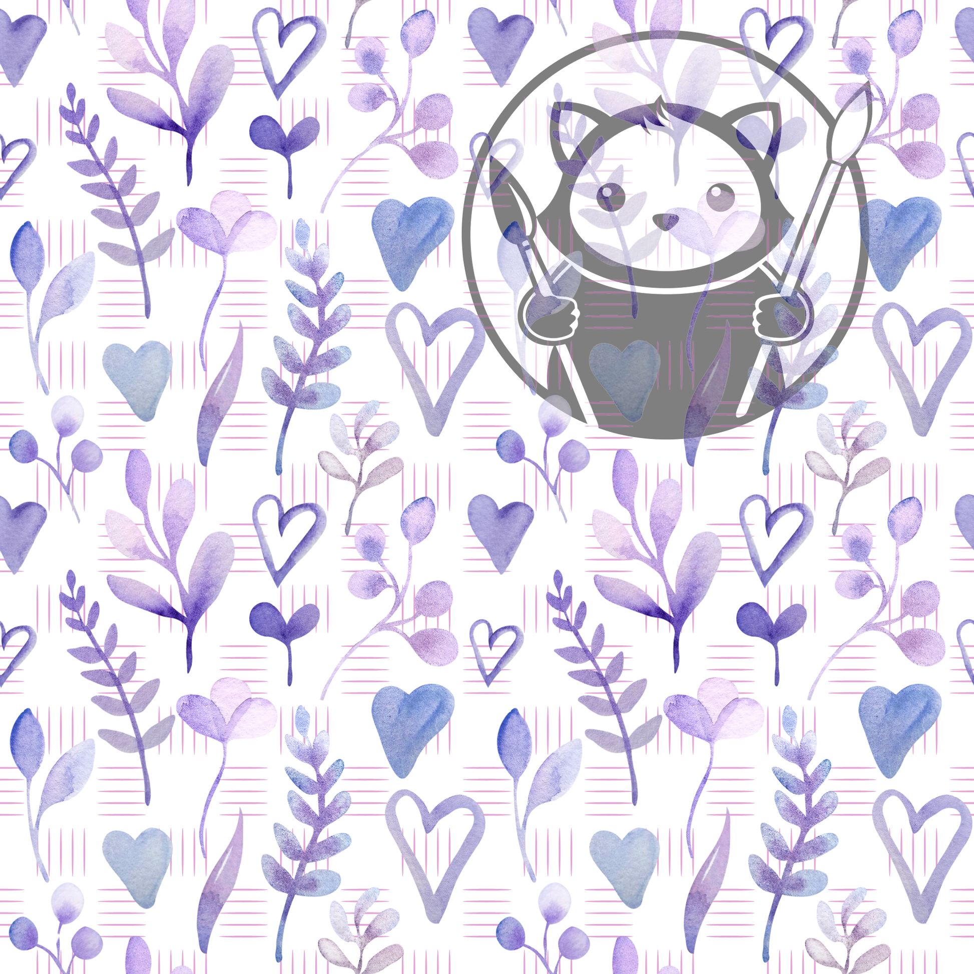 Next Level Sheet - Printed Acrylic and Plywood - Simple Lavender Pattern