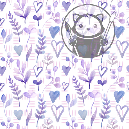 Next Level Sheet - Printed Acrylic and Plywood - Simple Lavender Pattern