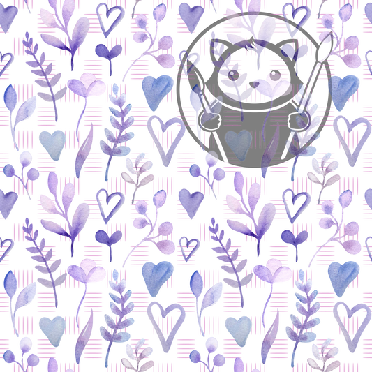 Next Level Sheet - Printed Acrylic and Plywood - Simple Lavender Pattern