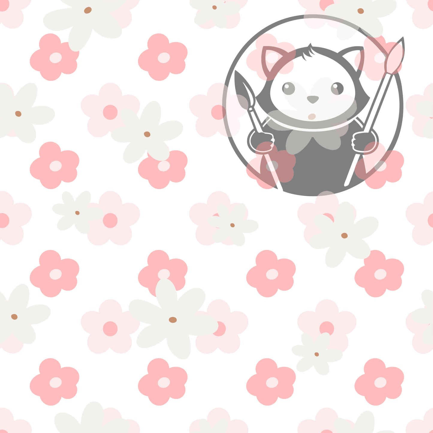 Next Level Sheet - Printed Acrylic and Plywood - Simple Sakura Pattern