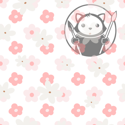 Next Level Sheet - Printed Acrylic and Plywood - Simple Sakura Pattern