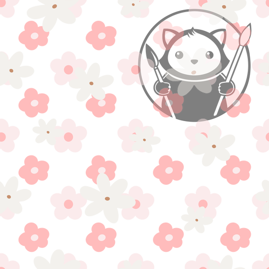 Next Level Sheet - Printed Acrylic and Plywood - Simple Sakura Pattern