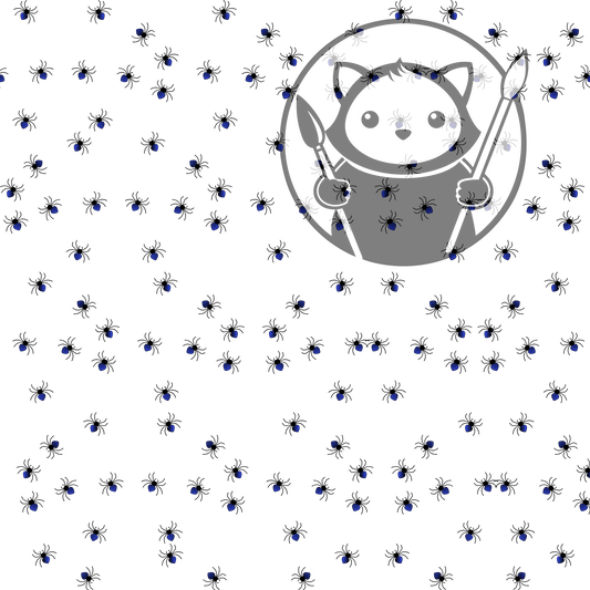 Next Level Sheet - Printed Acrylic and Plywood - Spiders Pattern