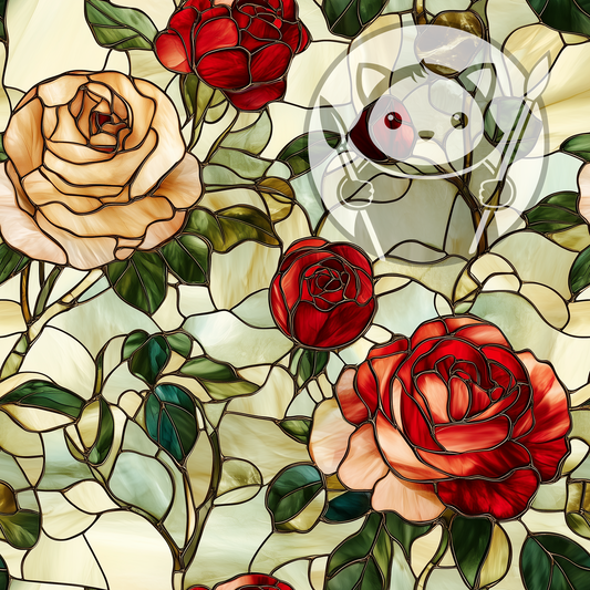 Next Level Sheet - Printed Acrylic and Plywood - Roses Pattern