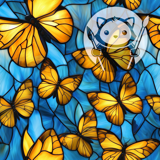 Next Level Sheet - Printed Acrylic and Plywood - Butterflies Pattern