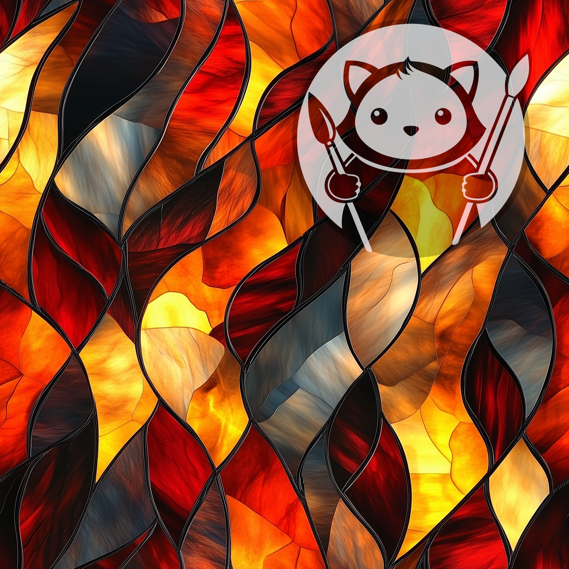 Next Level Sheet - Printed Acrylic and Plywood - Dark Ember Pattern