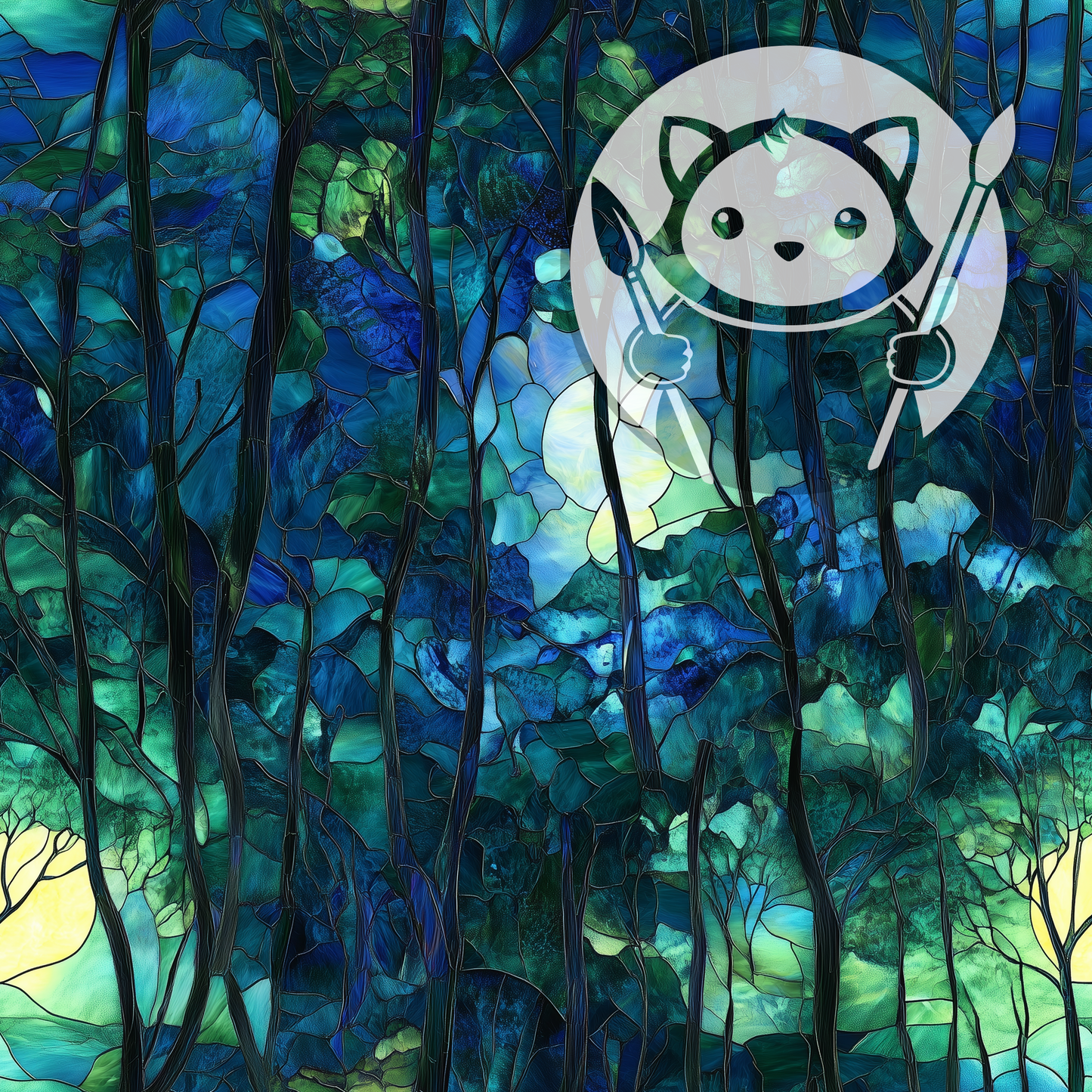 Next Level Sheet - Printed Acrylic and Plywood - Forest Pattern