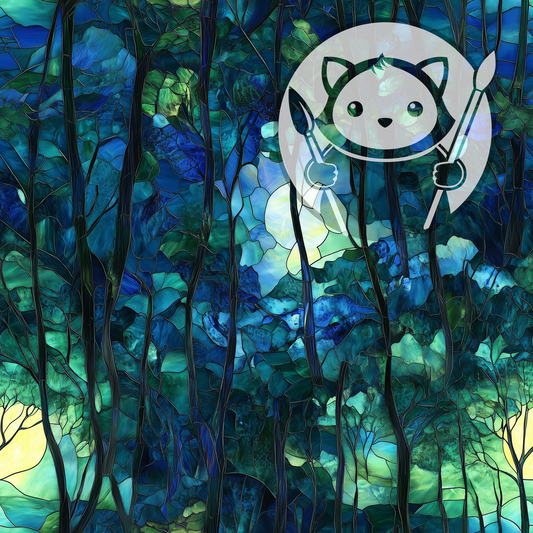 Next Level Sheet - Printed Acrylic and Plywood - Forest Pattern