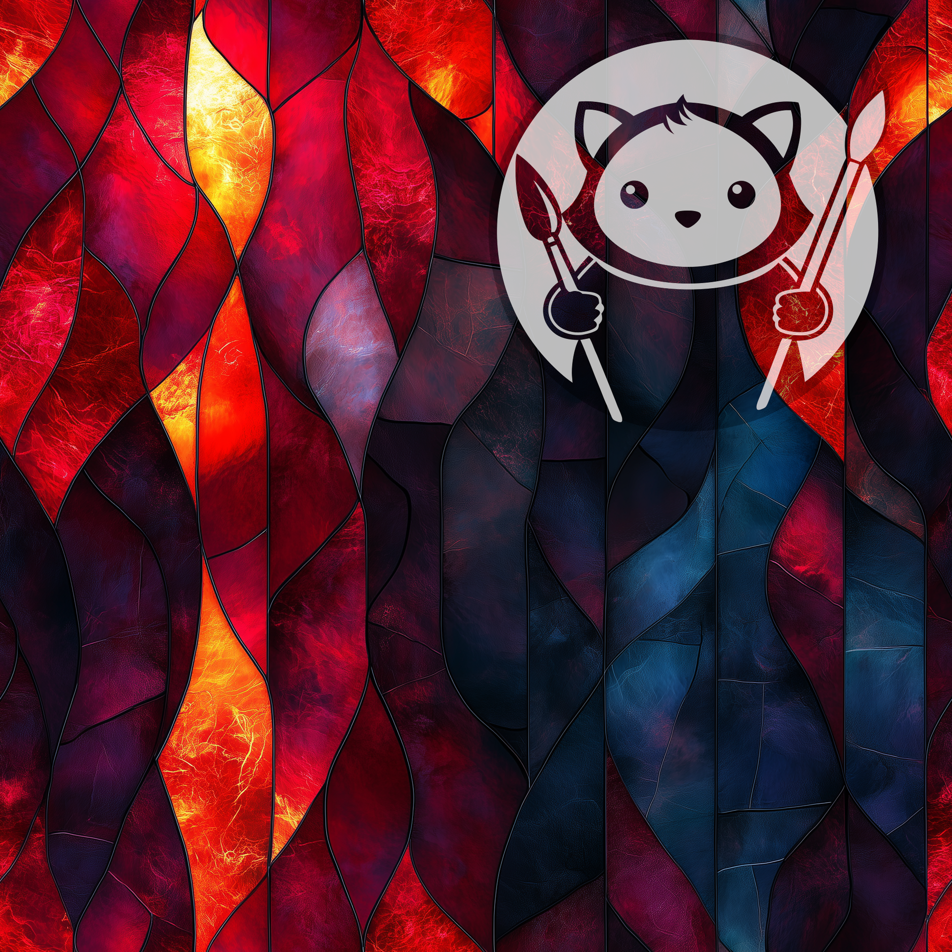 Next Level Sheet - Printed Acrylic and Plywood -  Ember Pattern