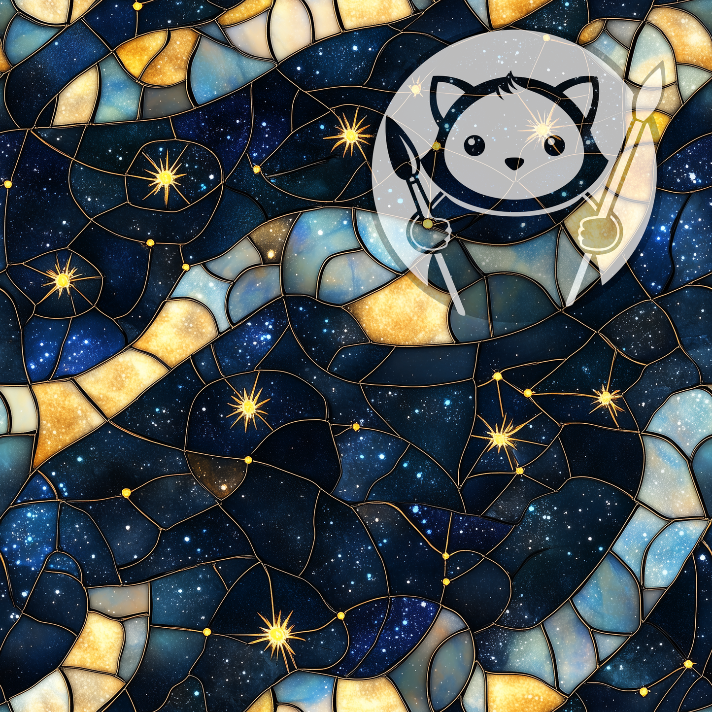 Next Level Sheet - Printed Acrylic and Plywood - Stars and Milky Way Pattern