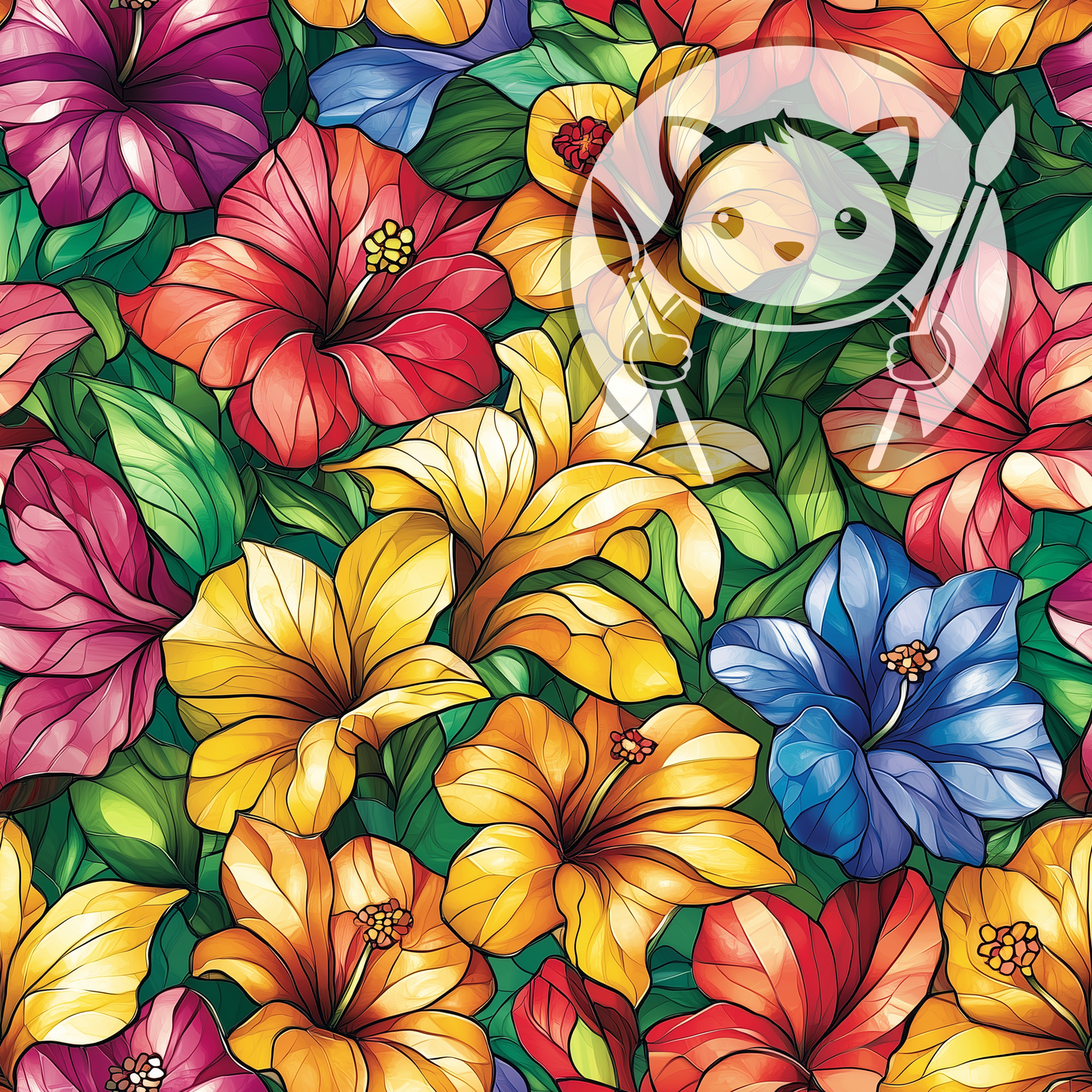 Next Level Sheet - Printed Acrylic and Plywood - Flowers Pattern