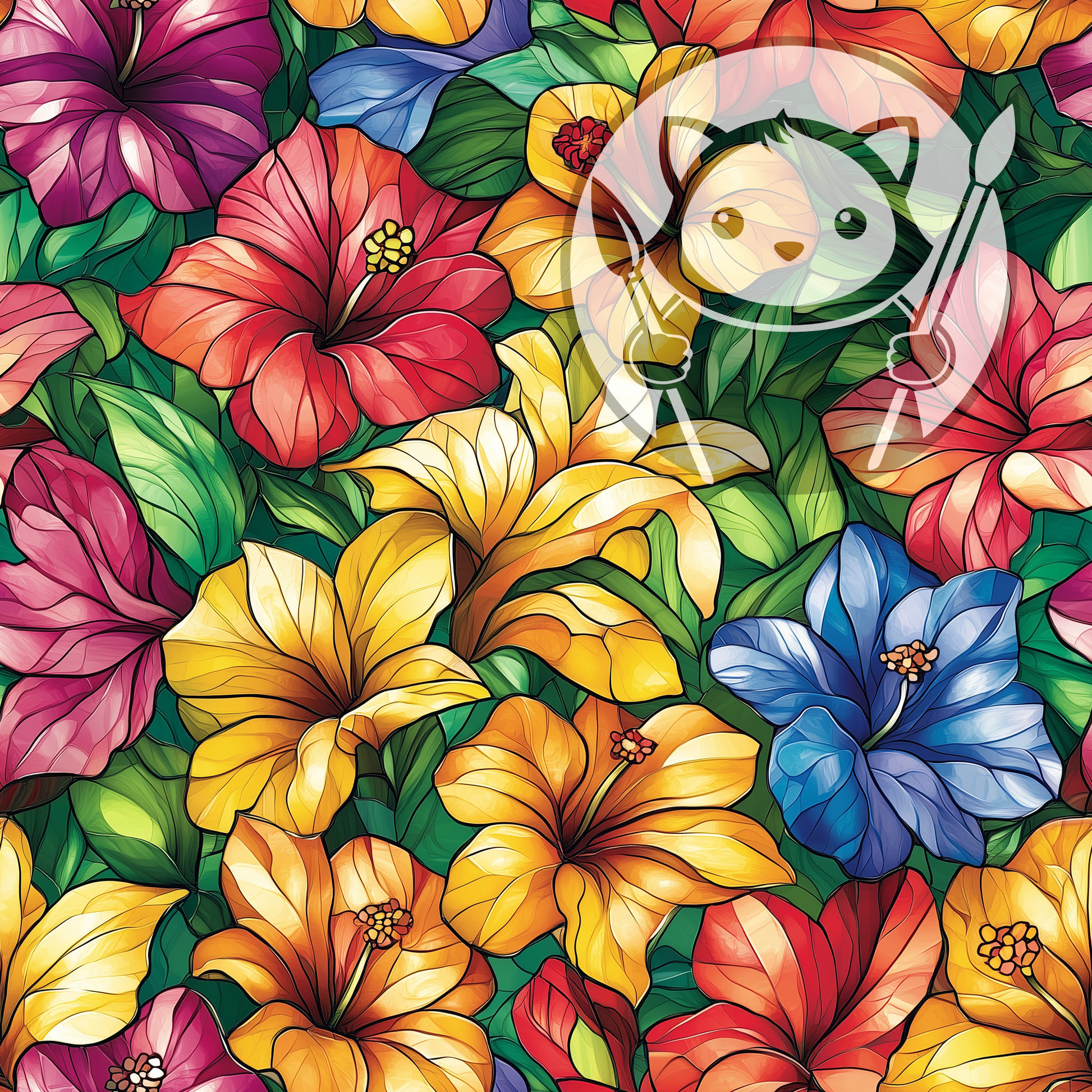 Next Level Sheet - Printed Acrylic and Plywood - Flowers Pattern