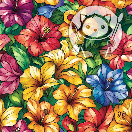 Next Level Sheet - Printed Acrylic and Plywood - Flowers Pattern