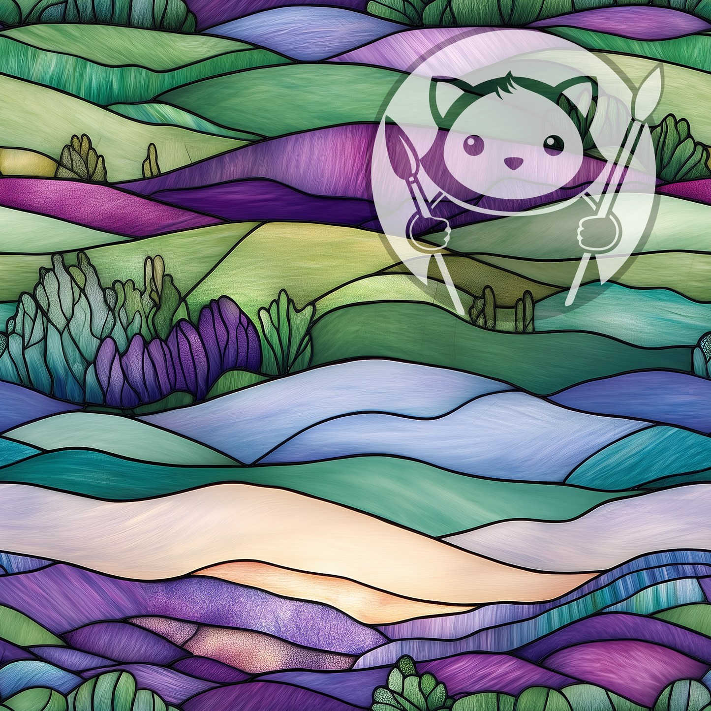 Next Level Sheet - Printed Acrylic and Plywood - Meadows Pattern