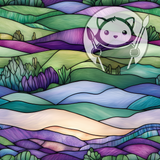 Stained Glass Imitation - Meadows - Next Level Sheet