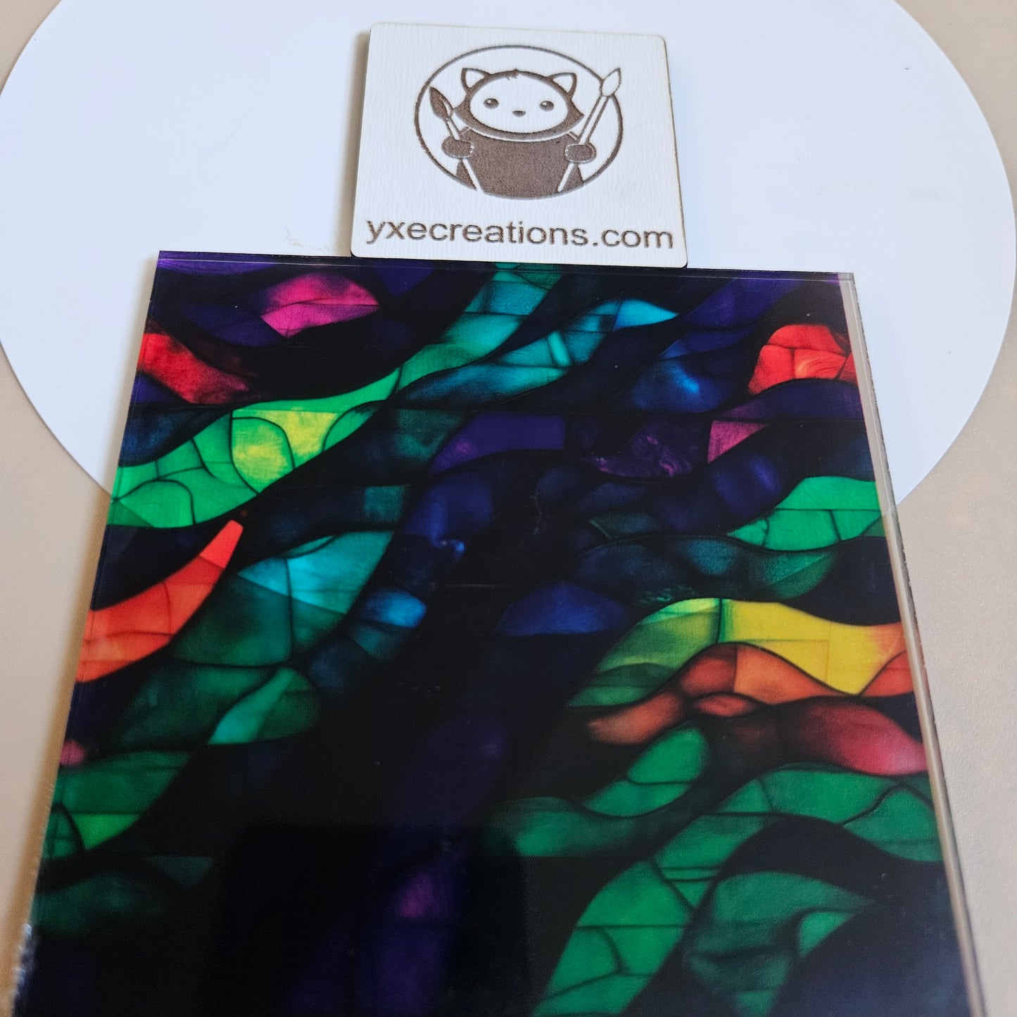 Stained Glass Imitation - Bright Colours - Next Level Sheet Close Up