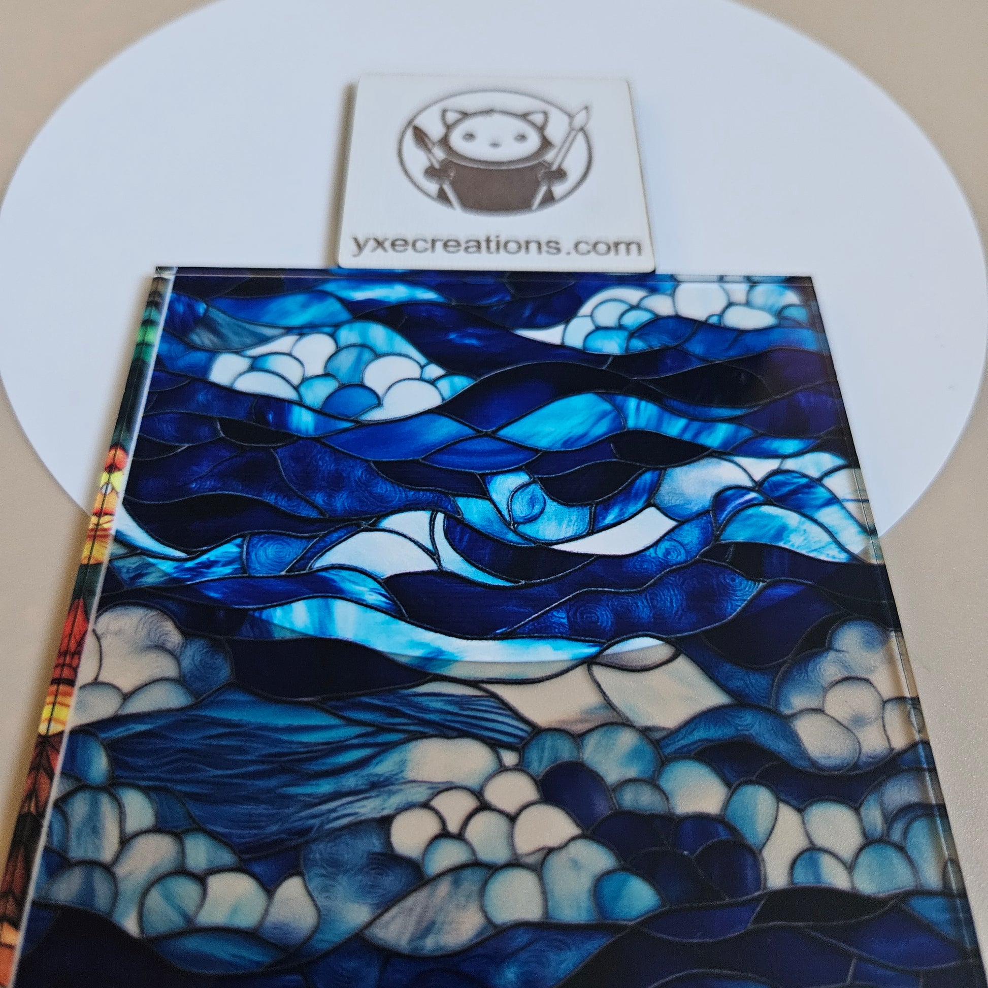 Stained Glass Imitation - Deep Sea - Next Level Sheet Close Up