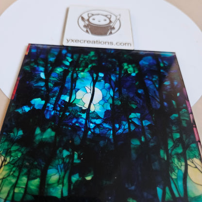 Stained Glass Imitation - Forest - Next Level Sheet Close Up