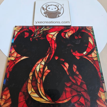 Stained Glass Imitation - Glass Dragon - Next Level Sheet Close Up