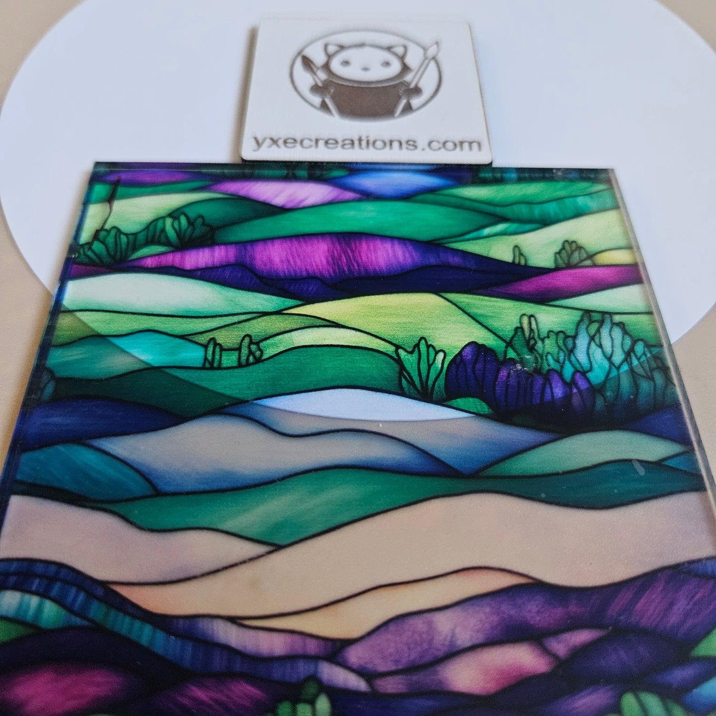 Stained Glass Imitation - Meadows - Next Level Sheet Close Up