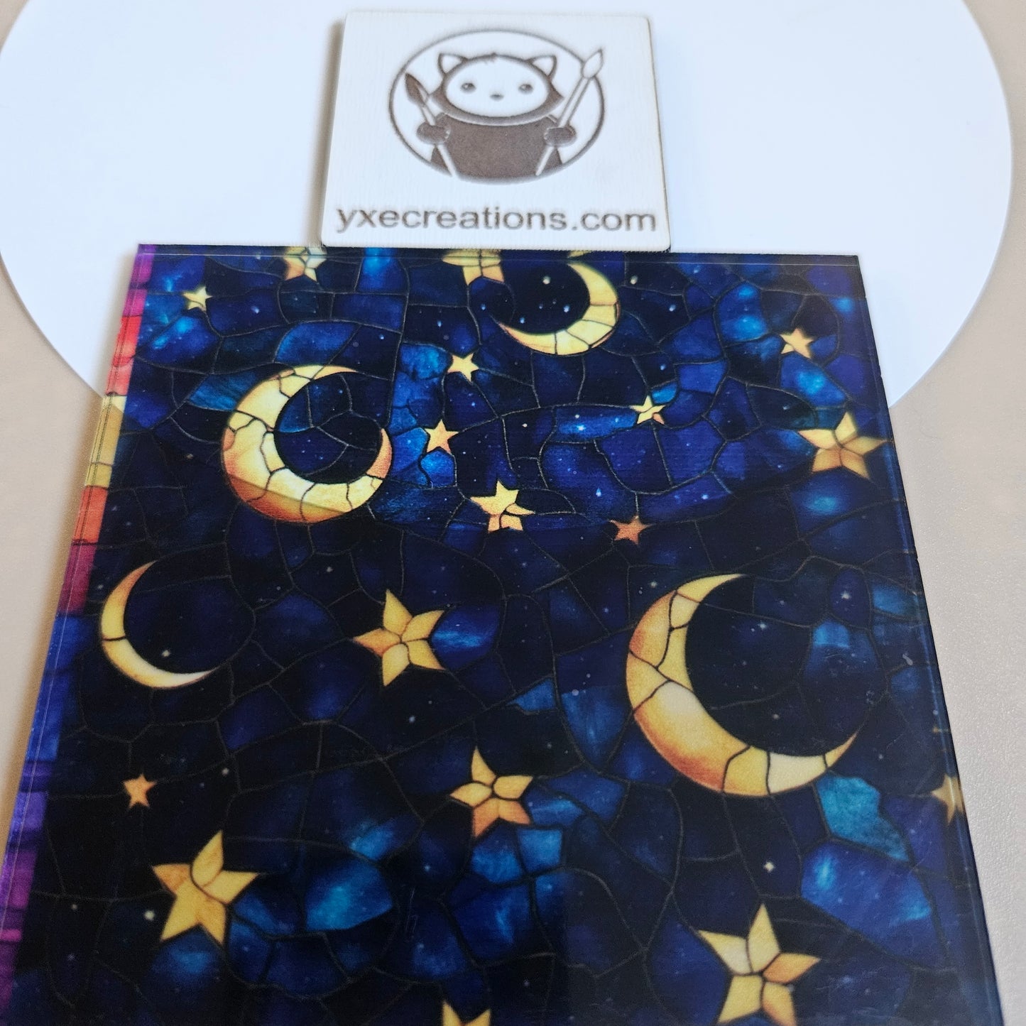 Stained Glass Imitation - Starry Night - Next Level Sheet Close Up