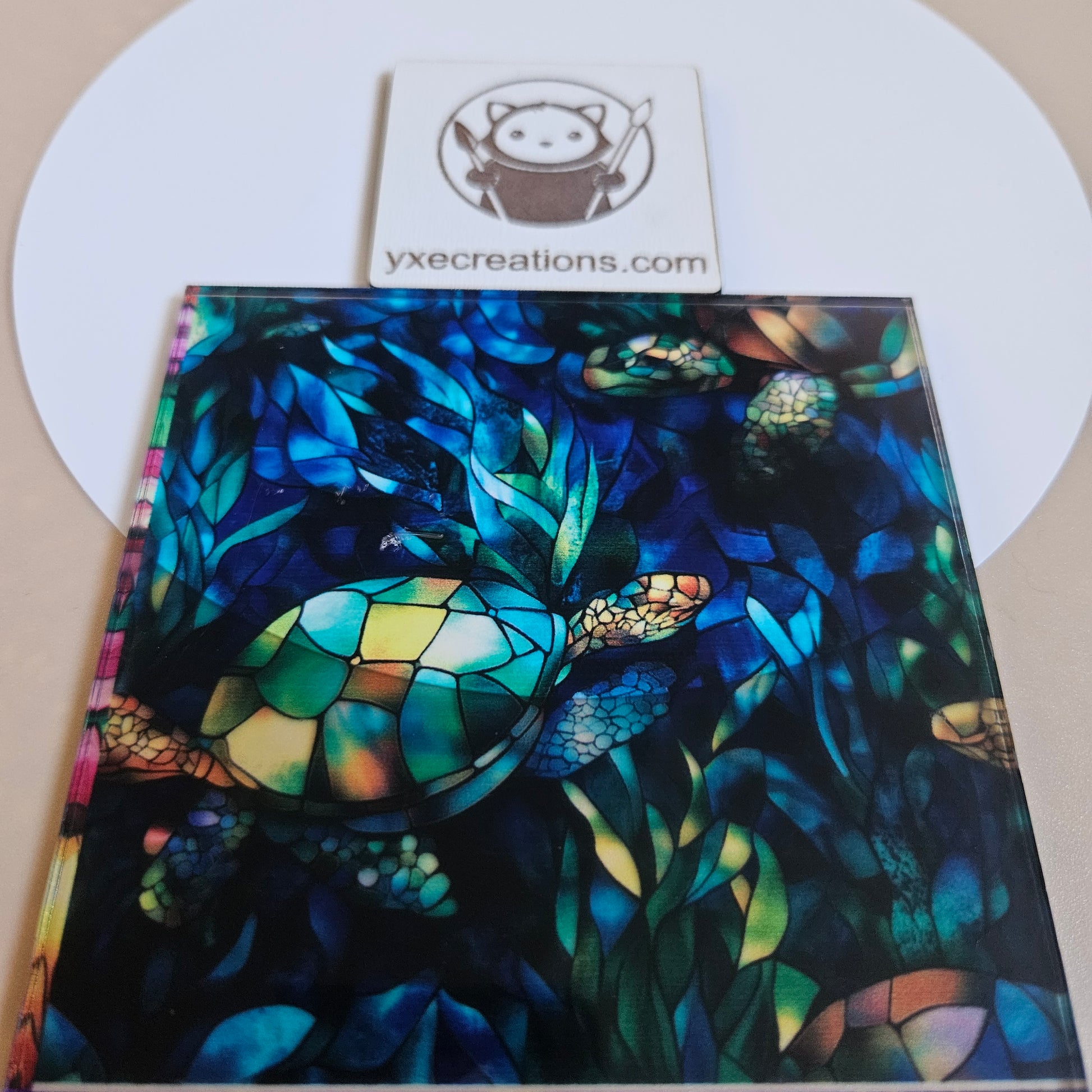 Stained Glass Imitation - Tortoise - Next Level Sheet Close Up