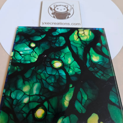 Stained Glass Imitation - Trees - Next Level Sheet Close UP