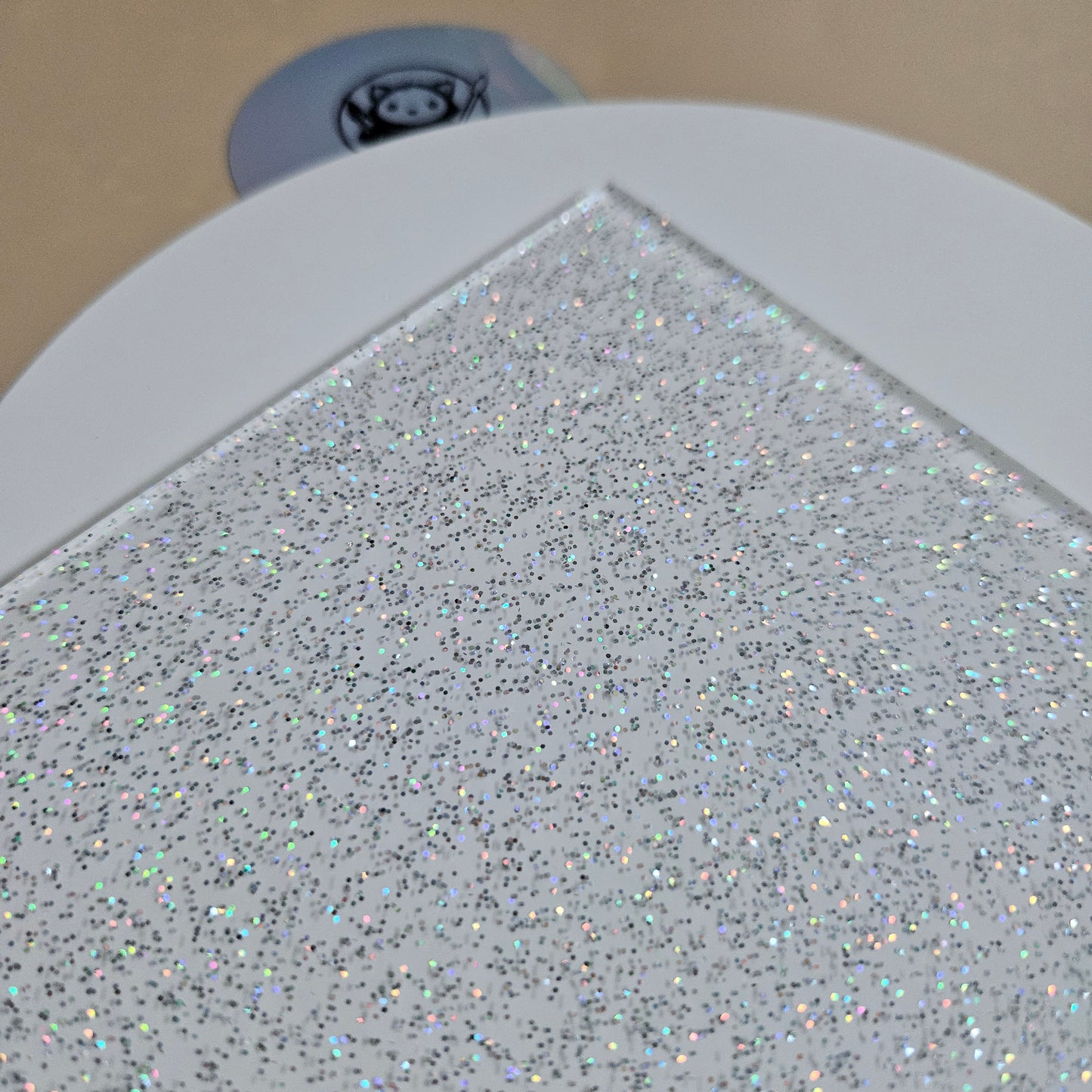 Sublimation Acrylic Glitter - Close Up