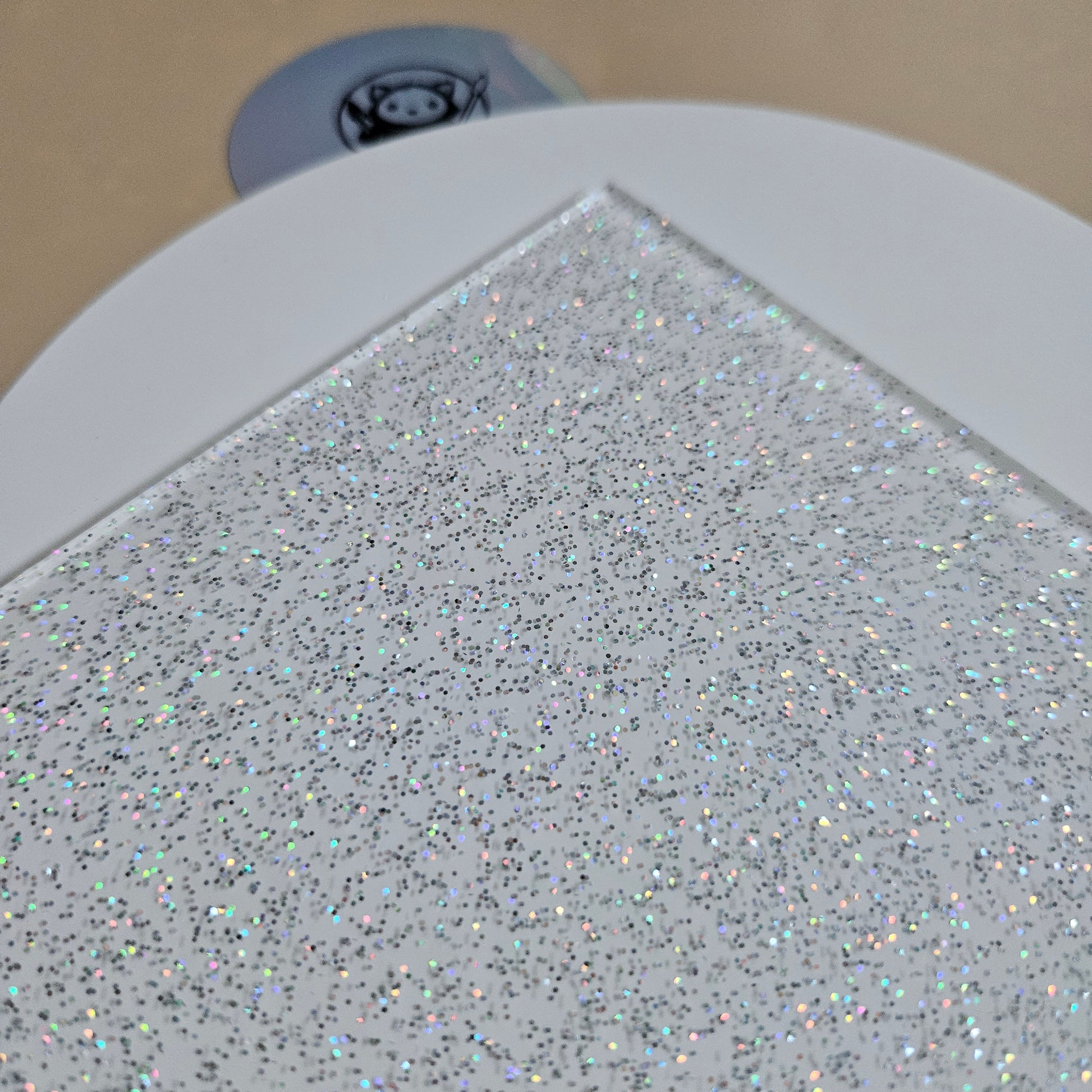 Sublimation Acrylic Glitter - Close Up
