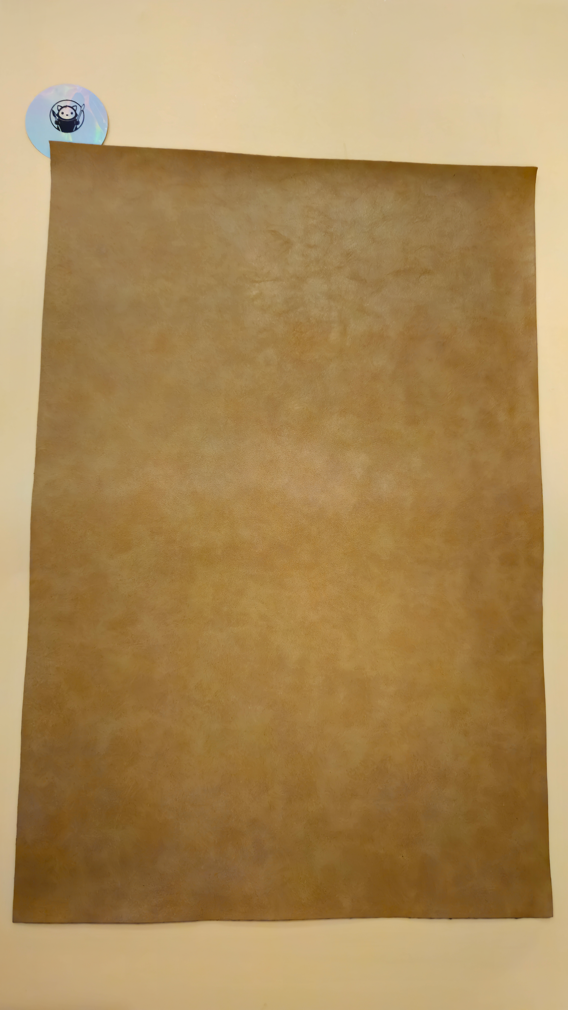 Tan - Engraves Black - Leatherette Sheet – PU Material - Sheet
