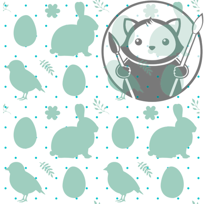 Teal Easter - Next Level Sheet