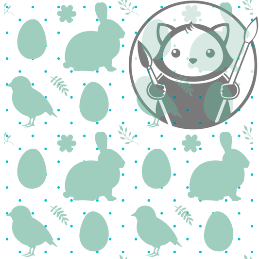 Teal Easter - Next Level Sheet