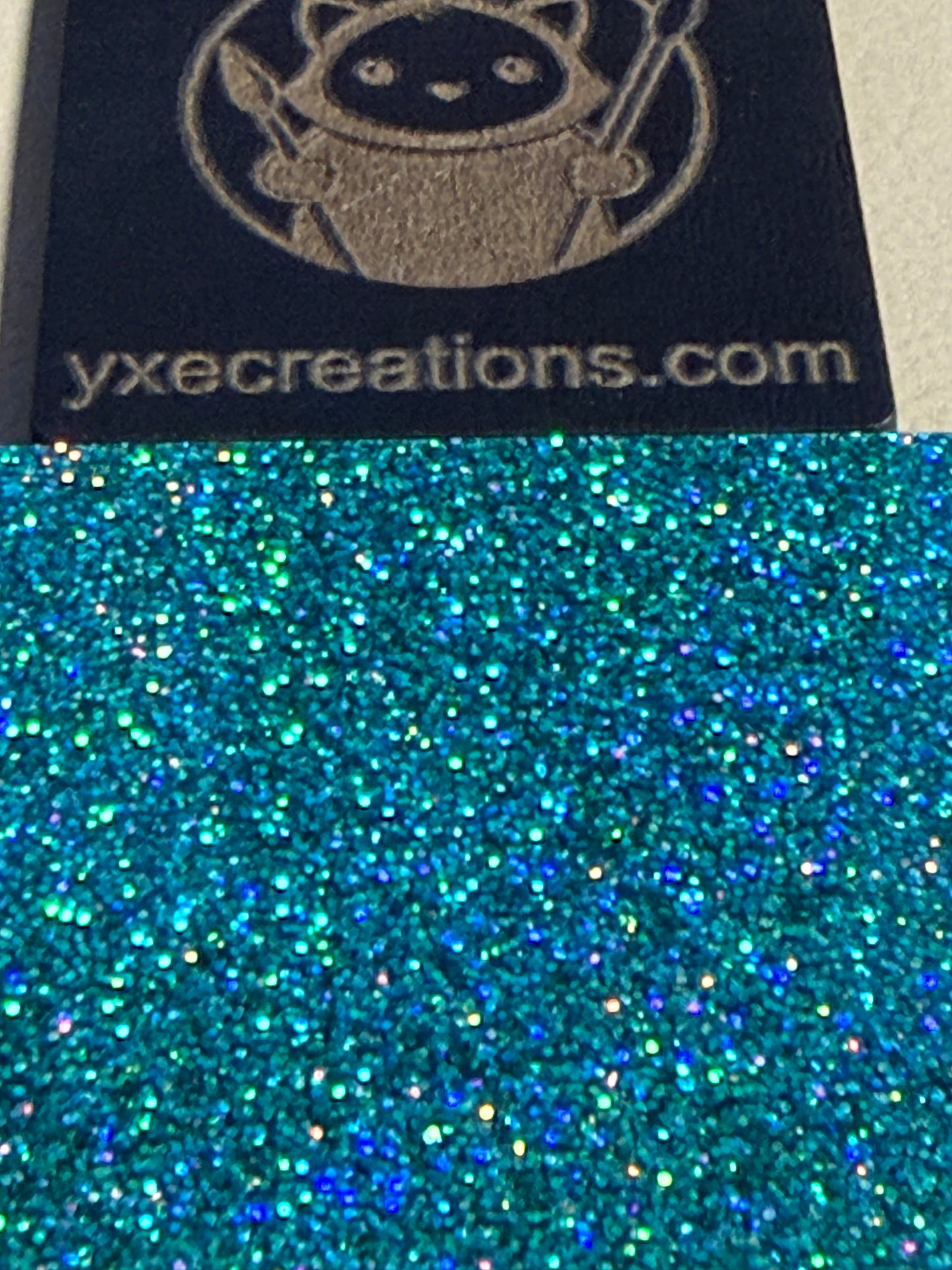 Teal Glitter Acrylic Preview