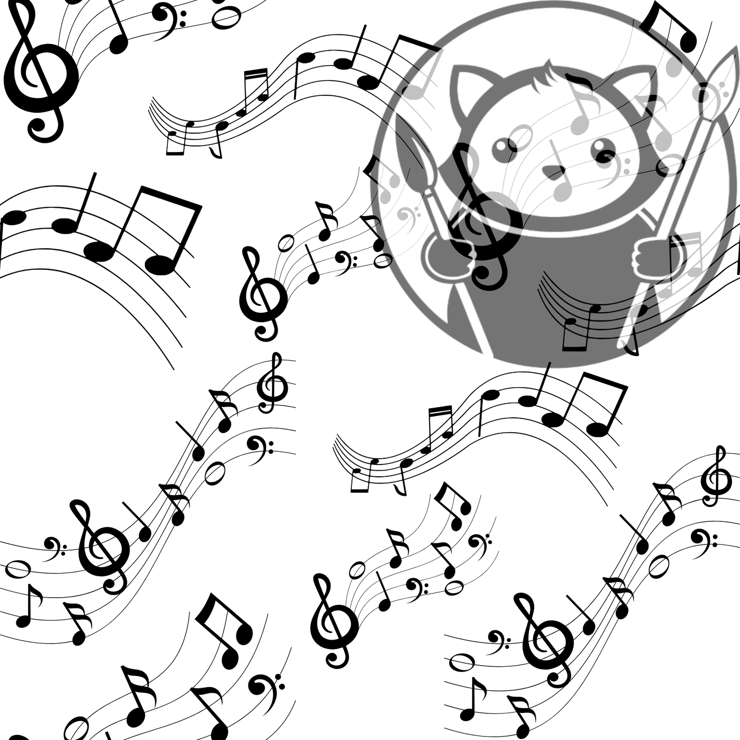 Next Level Sheet - Printed Acrylic and Plywood Sheets - Music Wave - Pattern