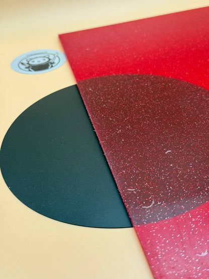 Translucent Red Glitter Acrylic sheet for Crafts from YXE Creations Craft Hub