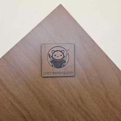 Truflat Cherry Sheet with a logo and text on a wooden surface